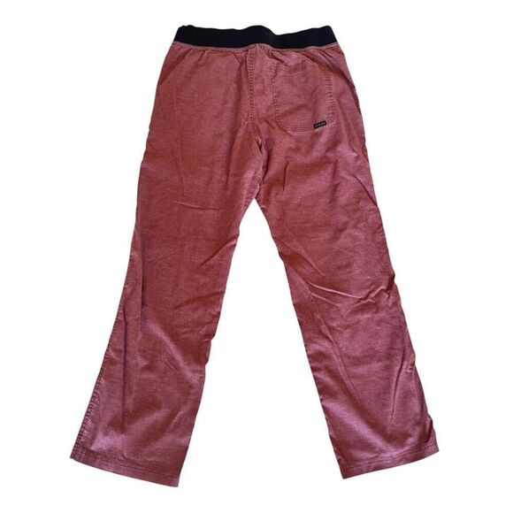 PrAna Breathe Pants Pull On Relaxed Fit Unisex  Gray / Black Outdoor SZ M #2463 - Picture 4 of 10